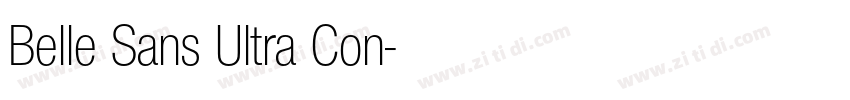 Belle Sans Ultra Con字体转换